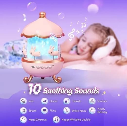 Magical Night Light & Music Box – Bunny Dreams Edition